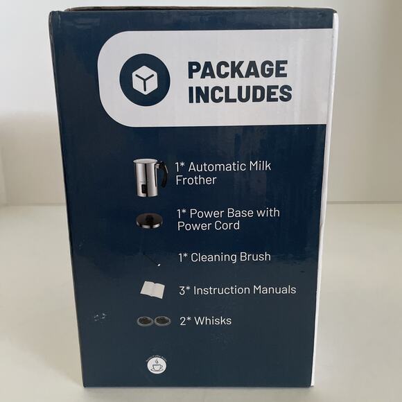 Secura Stainless Automatic Milk Frother 8.4oz. Warm/Cold Foam Espresso MMF-003B - Picture 6 of 8